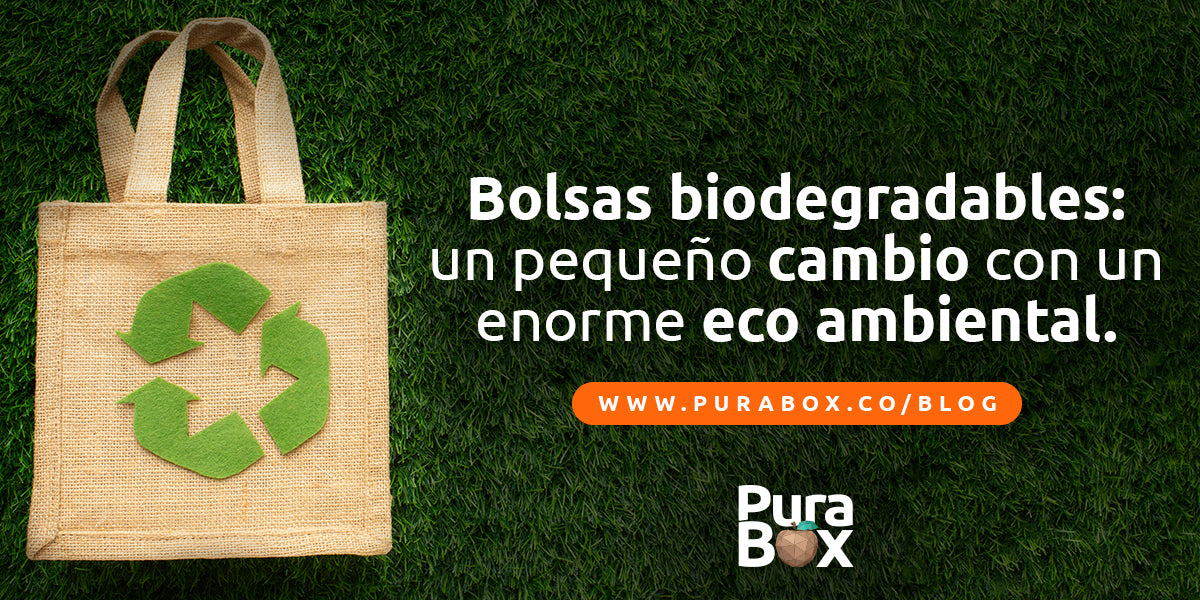 ¿De qué material están hechas las bolsas biodegradables?