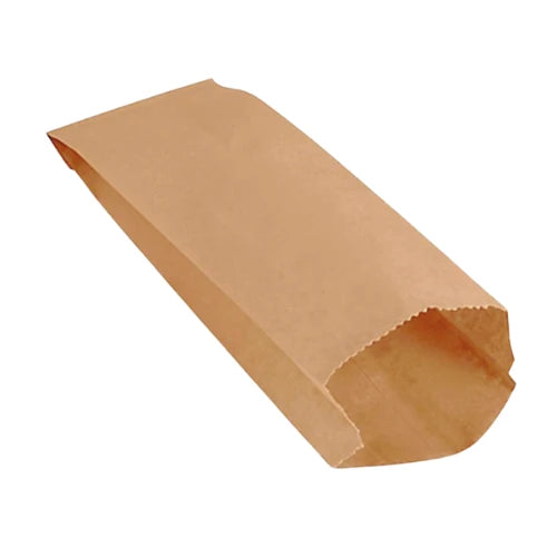 Bolsa de papel Kraft sin manija tipo plegada | 12 Lb - 45 gr