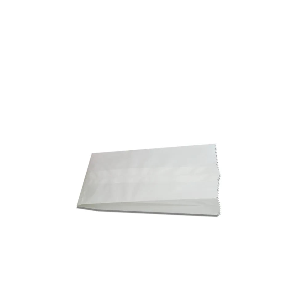 Bolsa blanca de papel Antigraso: tipo plegada | 1 Lb