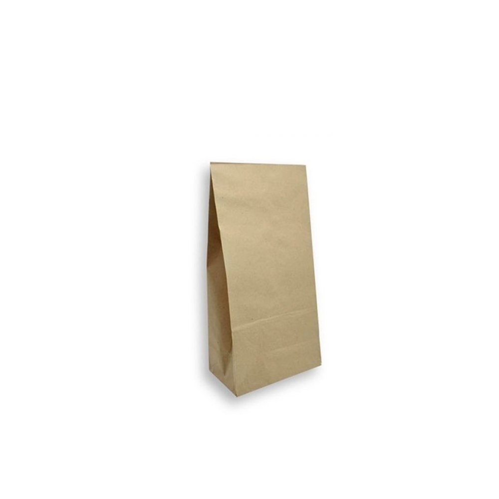 Bolsa de papel Kraft sin manija base cuadrada | 6 Lb - 60 gr