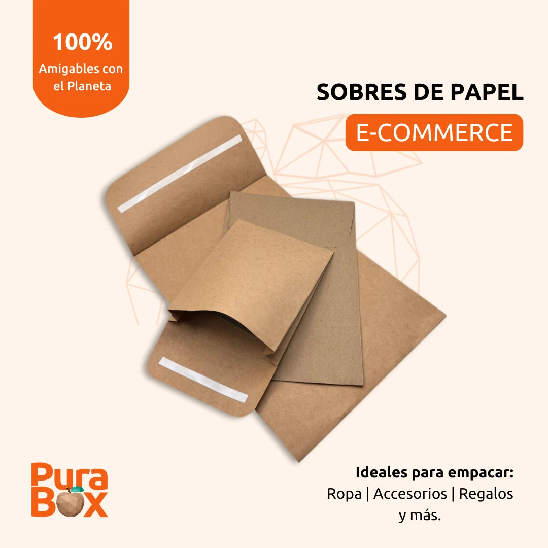 Sobre de papel Kraft con fuelle para envíos | Large