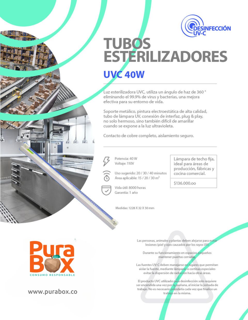 Tubo esterilizador UVC-T40